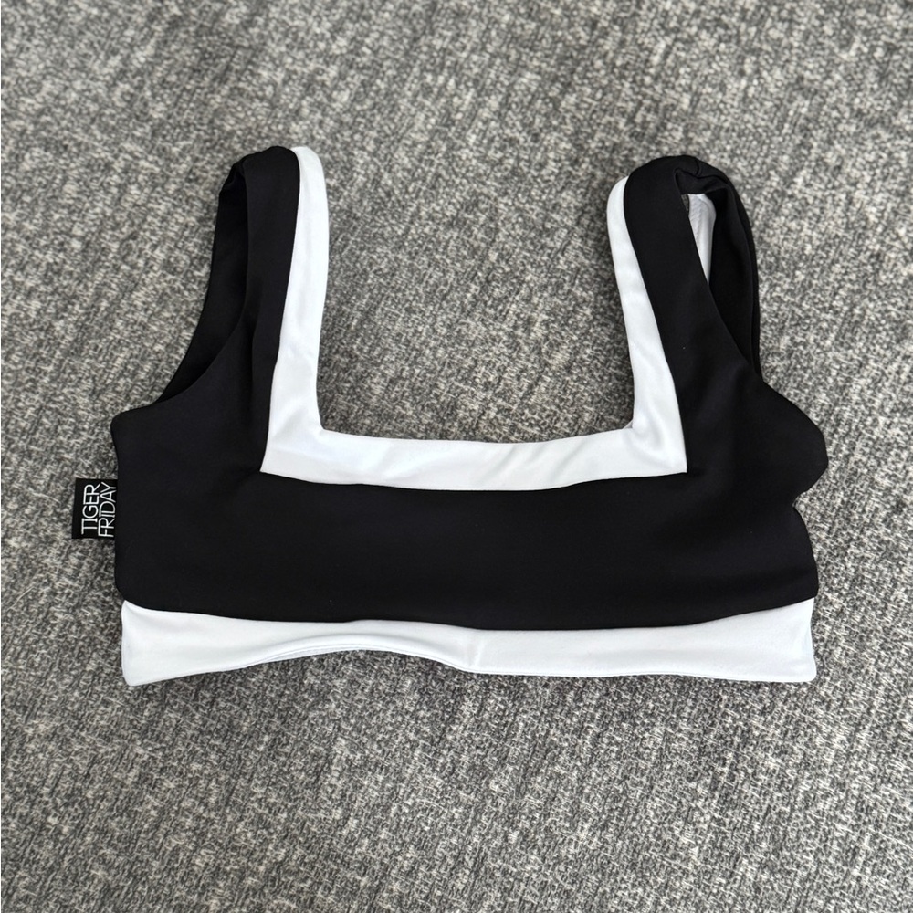 Tiger Friday - Joy Reversible Crop Top - Tux - CL